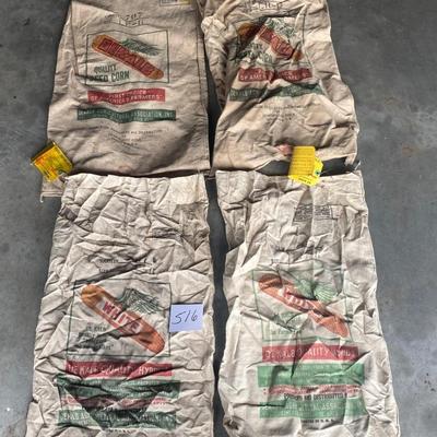 Vintage Dekalb Cloth Seed Bags