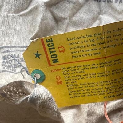 Vintage Dekalb Cloth Seed Bags