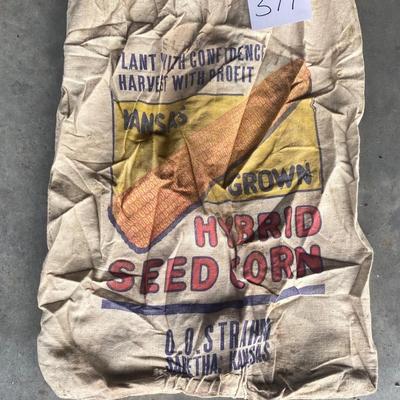 Vintage Cloth Corn Seed Bags
