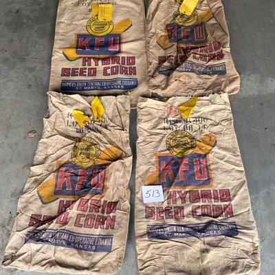 Vintage Cloth KFU Seed Bags