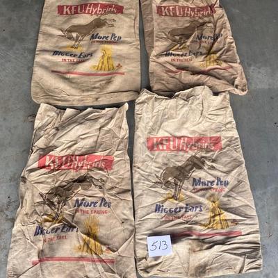 Vintage Cloth KFU Seed Bags