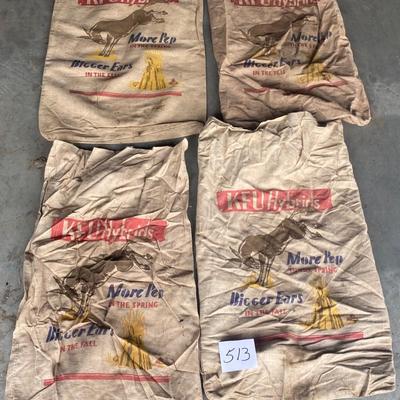 Vintage Cloth KFU Seed Bags