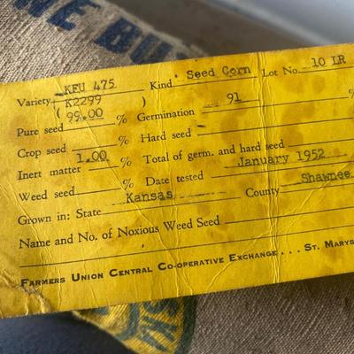 Vintage Cloth KFU Seed Bags