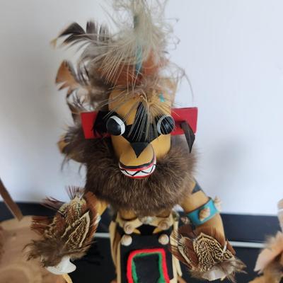 3 Native American Kachina doll Signed