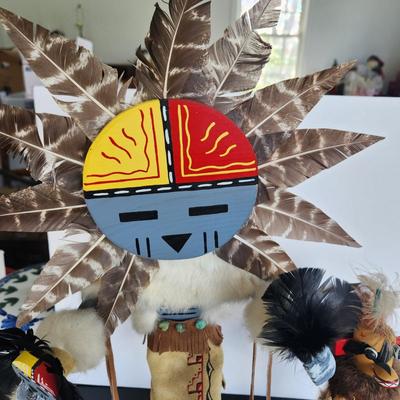 3 Native American Kachina doll Signed