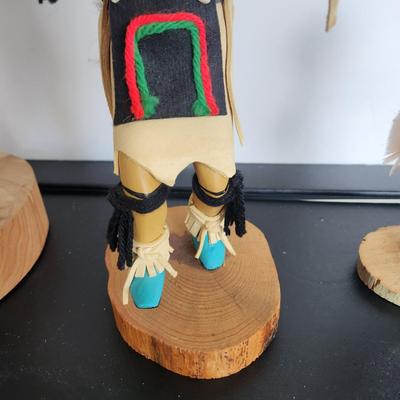 3 Native American Kachina doll Signed