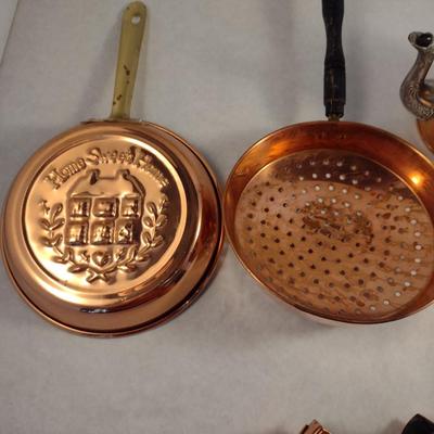 Collection of Copper Kitchen Ware