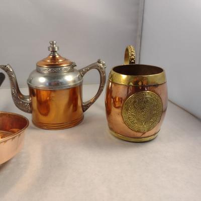 Collection of Copper Kitchen Ware