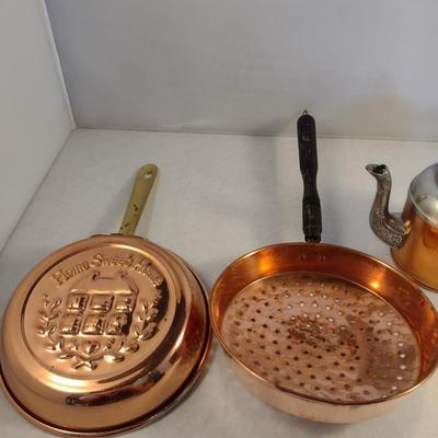 Collection of Copper Kitchen Ware