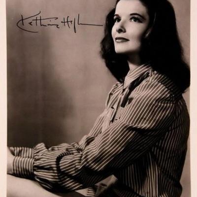 Katharine Hepburn signed portrait photo 