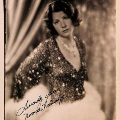 Norma Talmadge signed book portrait 