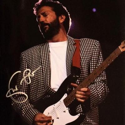 Eric Clapton signed music book