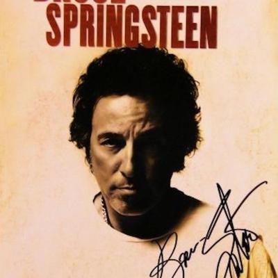 Bruce Springsteen signed music book