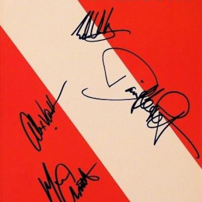Van Halen signed music book