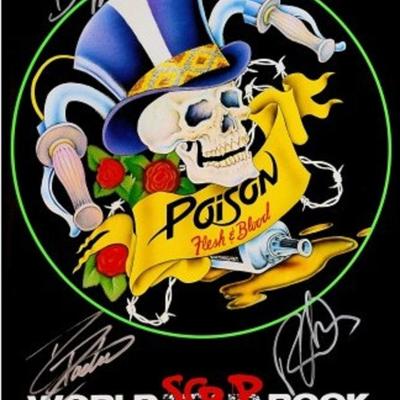 Poison signed tour book