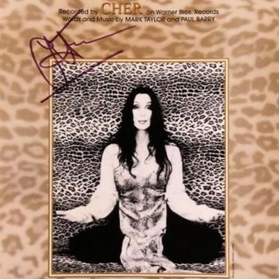 Cher signed sheet music