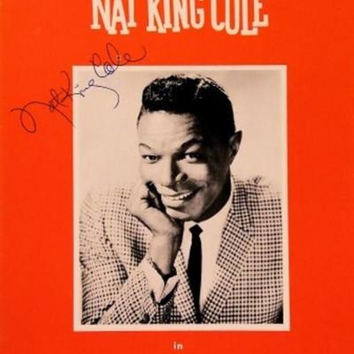 Nat King Cole signed sheet music