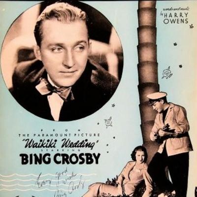 Bing Crosby signed sheet music