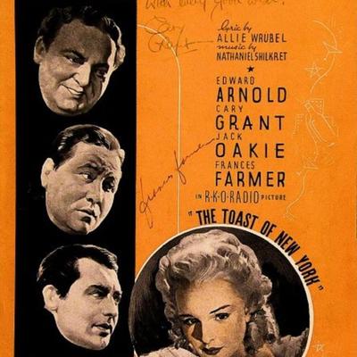 Cary Grant and Frances Farmer signed sheet music