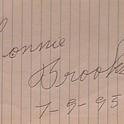Lonnie Brooks signature slip 
