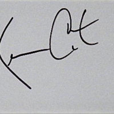 Kevin Costner signature slip 