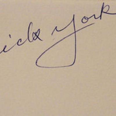 Bewitched Dick York signature slip