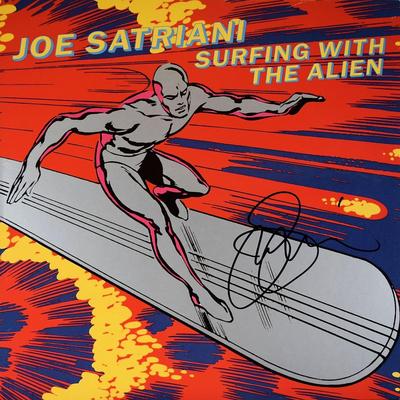 Joe Satriani signed Surfing With The Alien album