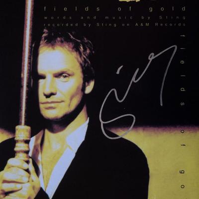 Sting signed sheet music 