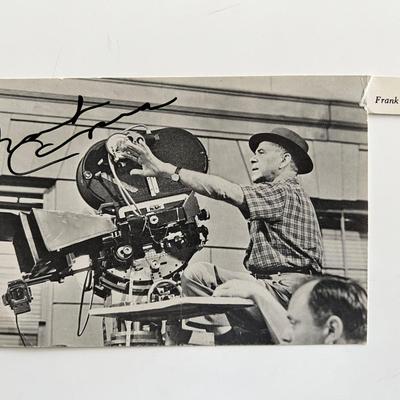 Frank Capra signed movie photo