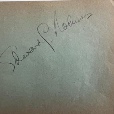 Edward G. Robinson original signature