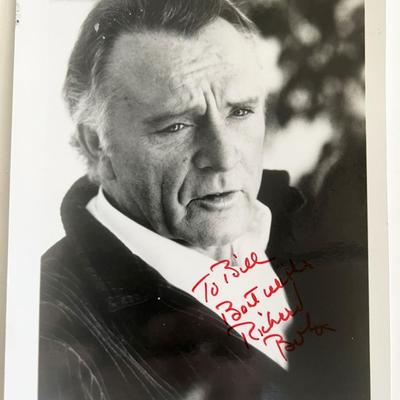 Richard Burton signed photo