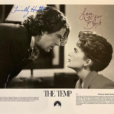 The Temp Lara Flynn Boyle and Timothy Hutton signed movie photo