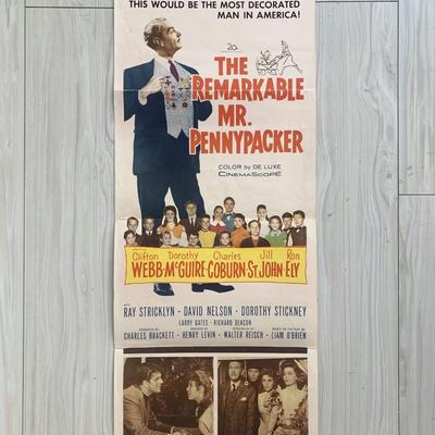 The Remarkable Mr. Pennypacker original 1959 vintage movie poster
