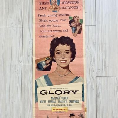 Glory original 1955 vintage insert movie poster
