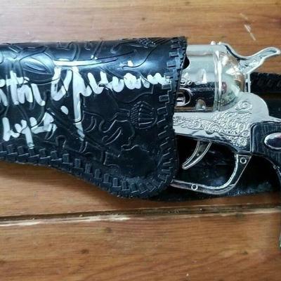 Blazing Saddles signed toy holster and replica gun- JSA