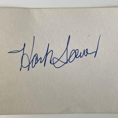Hank Sauer original signature cut