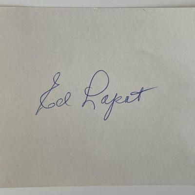 Ed Lopat original signature cut
