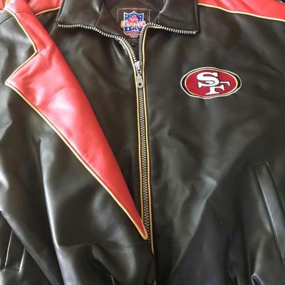 NEW 49ers (not leather) Lg JACKET, By Game Day NFL