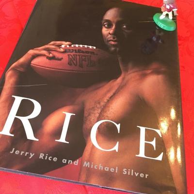 JERRY RICE coffee table Book w/ Holiday Gift for you.  