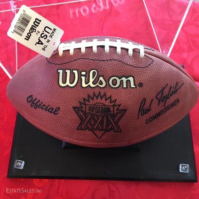 New w/Tag SIGNED GARCIA, FOOTBALL, Super Bowl XXIX 49ers vs. S.D. Chargers 