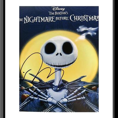 The Nightmare Before Christmas Tim Burton signed photo