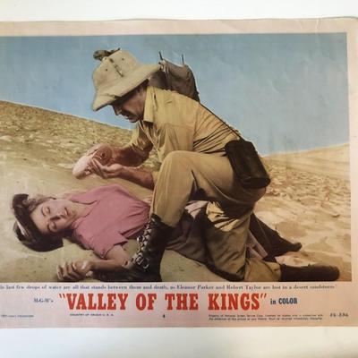 Valley of the Kings original 1954 vintage lobby card