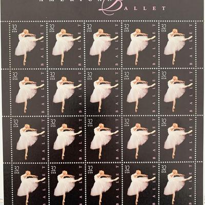 USPS American Ballet Sheet of Twenty 32 Cent Stamps Scott 3237