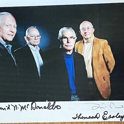 JFK assassination medical staff David N. McDonald, Thomas Easley and David Curtis signed photo. 
