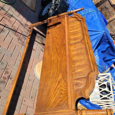 King size oak headboard