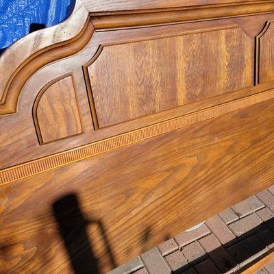 King size oak headboard