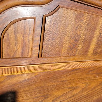 King size oak headboard