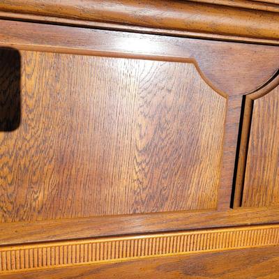 King size oak headboard