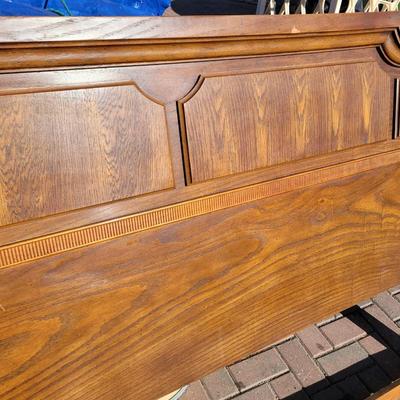 King size oak headboard