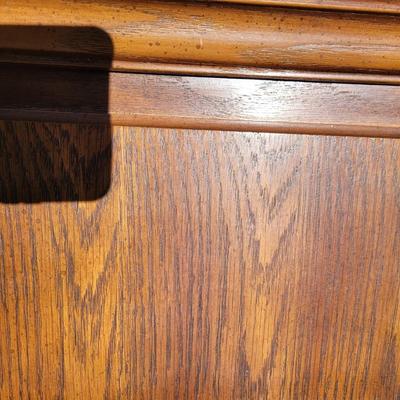 King size oak headboard